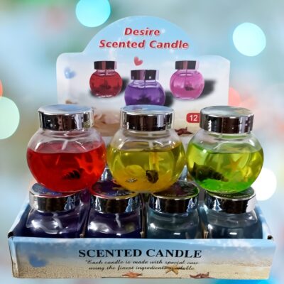 Scented Gel Candle in Mini Jar with Lid (Yash-941)