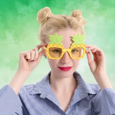 Pineapple Style Party Glasses – Tropical Fun Shades (SB-7)