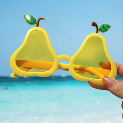 Pear Shaped Yellow Color Party Glasses (SB-5)