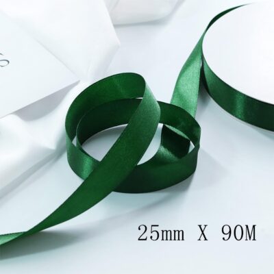 Premium 25mm Satin Ribbon – 90m Roll for DIY & Gift Use