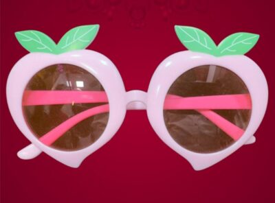 Peachy Pop Plain Party Glasses – Stylish Pink Frame (SB-8)