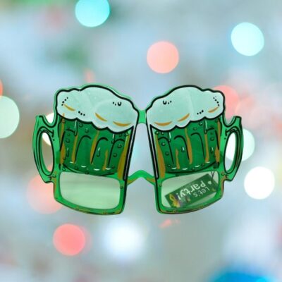Party Cheers Novelty Eyeglasses Cocktail & Overflow Beer Mug Theme (DC-027)