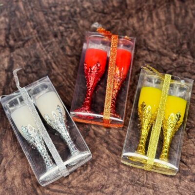 Scented Candle with Wine Glass Holder (Yash-958)