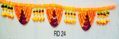 Artificial Flower Toran Garland for Door Wall Hanging (RD 24)