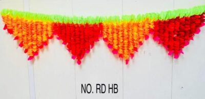 Artificial Flower Toran Garland for Door Wall Hanging (RD 26B)