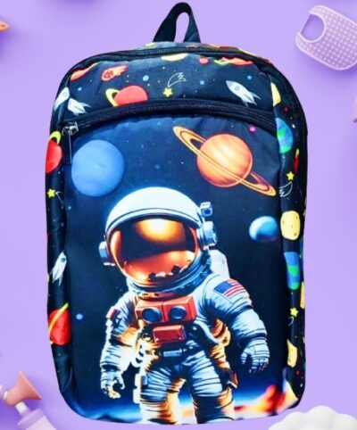 Astronaut in Space Pictured Kids Backpack (Model 013)