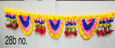 Artificial Flower Toran Garland for Door Wall Hanging (28 B)