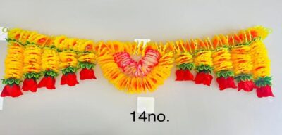 Artificial Flower Toran Garland for Door Wall Hanging (14B)