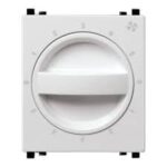 Schneider ZENcelo 2 Module Step type Fan regulator - White IN84SFRWH