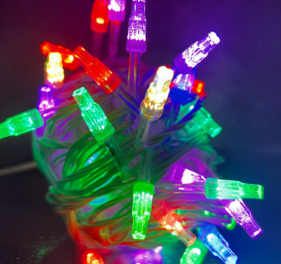 12 MM Bottle Shaped Multicolor Serial String LED Lights (6 Color RGB)
