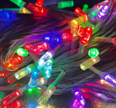 12 MM Tree Multicolor Serial String LED Lights (6 Color RGB)