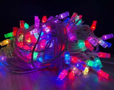 12 MM Fan Multicolor Serial String LED Lights (6 Color RGB)