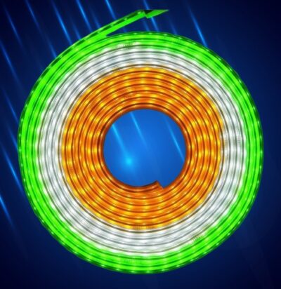 2835 SMD 120 LED SMD ROPE HIGHLUMINS 8MM THICKNESS TRICOLOR (TIRANGA)