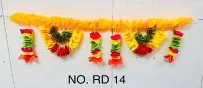 Artificial Flower Toran Garland for Door Wall Hanging (RD 14)