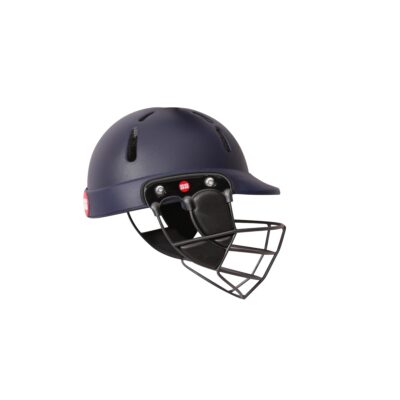 SS Albion Cricket Helmet | Color: Navy Blue | Size: Mens | for Men & Boys | Material: Polypropylene | Shock Resistant | Breathable Sweat Absorbent | Light Weight