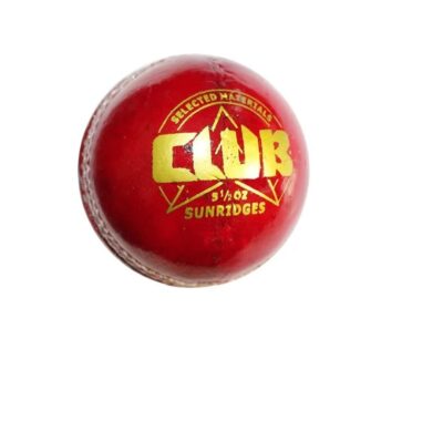 SS Club Cricket Ball Red Alum Tanned