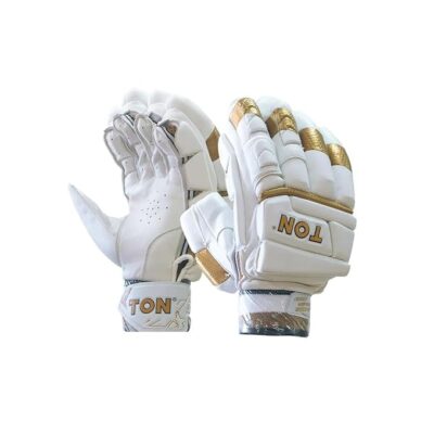 SS Ton Gold Edition Cricket Batting Gloves Adult Size | Right-Handed | Premium Protection & Comfort for Professional Play, Leather