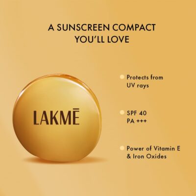 LAKMÉ Sun Expert Ultra Matte Spf 40 Pa+++ Compact, Non Greasy Non Sticky, For Indian All Skin Type, Gives Even-Tone Complexion, 7 G