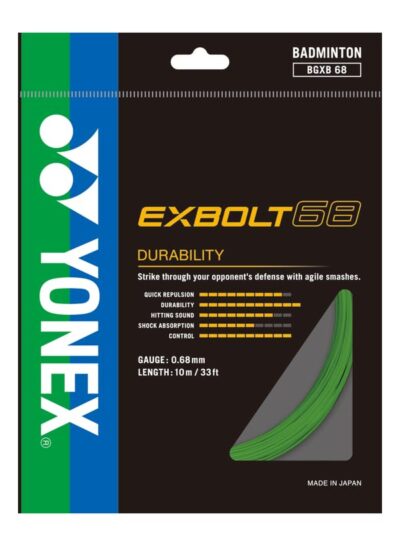 YONEX EXBOLT 68 Badminton String - Lime Green (1320)