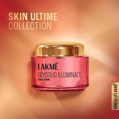 LAKMÉ Glycolic Illuminate Night Cream 50 g| Skin Cell Regeneration Cream & Reveals Even Toned Skin with Glycolic Acid & 1% Niacinamide