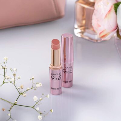 LAKMÉ 9 To 5 Primer And Matte Lip Color, Blushing Nude, 3.6G