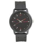 Sonata Quartz Analog Black Dial Plastic Strap Watch for Men-NS77085PP04W/NT77085PP04W