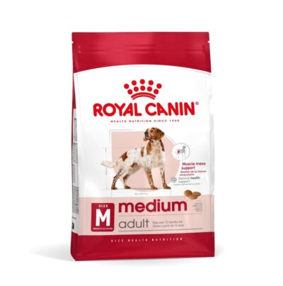 Royal Canin Medium Adult Dog Food, 4 Kg, Dry Food, Provides Muscle Mass, Supports Complex Natural Defense & Optimal Health Support