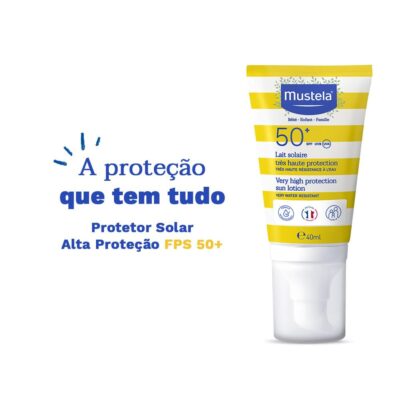 Mustela Sunscreen SPF 50-40ml: Broad Spectrum Protection for Sensitive Skin, Water Resistant Formula for Babies and Adults