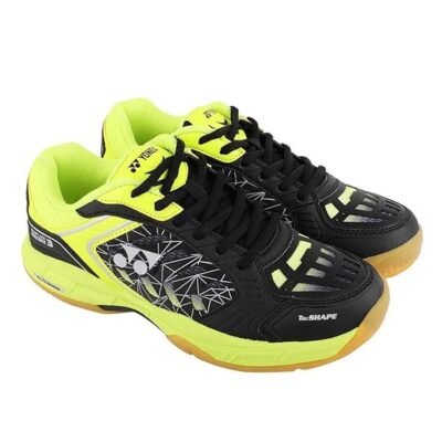 Yonex Court Ace Matrix 3 Badminton Shoes Black/Lime UK-9