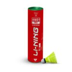 Li-Ning Nylon Shuttlecock, Extra Durable | Beginner-Friendly Shuttlecocks | AN01 Slow Speed Yellow Shuttlecocks | Yellow, Slow Speed, Pack of 6