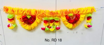 Artificial Flower Toran Garland for Door Wall Hanging (RD 18)