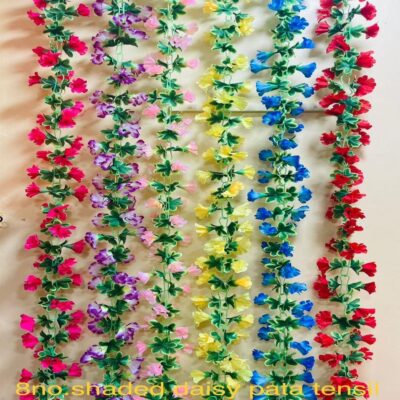 Artificial Vibrant Color Flower and Leaf Garland for Decoration (DP-169)