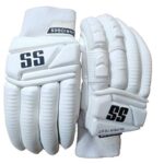 SS Super Test Cricket Batting Gloves – Men’s Right Hand | Top-Line Real Leather Gloves with Sweat-Absorbing Grip