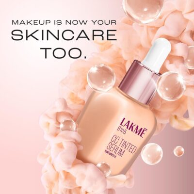 LAKMÉ CC Tinted Medium Serum with 2% Hyaluronic Acid||Tinted Moisturizer to Brighten Skin|| Conceal Dark Spots|| Creme - 30ml, All