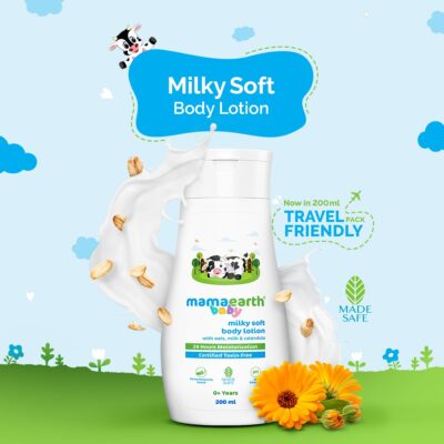 Mamaearth Milky Soft Body Lotion with Oats, Milk & Calendula - 400 ml