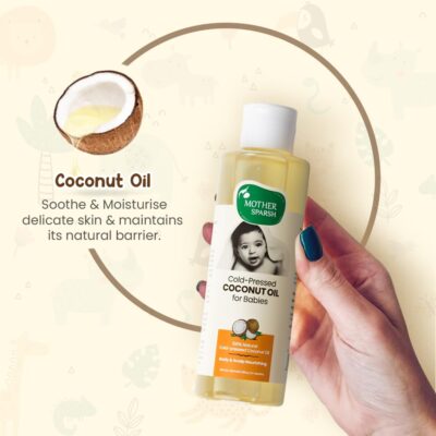 Click to see full view Mother Sparsh Nourishing Baby Massage Oil -100ml | With Almond & Avocado Oil | Non Sticky & Moisturizing Baby Oil for New Born