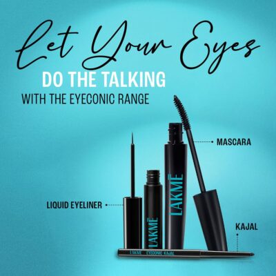 Lakme Eyeconic Liquid Eye Liner, Black, Long Lasting Matte Waterproof Liner - Smudge Proof, Transfer Proof Eye Makeup for 24 hrs, 4.5 ml