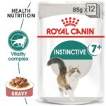 Royal Canin Instinctive Cat Food 12 Sachets x 85 g for Cats 7+ Years Old, Senior, wet