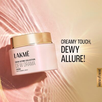 LAKMÉ Dew Drama Gel Cream, Pro-Ceramides, Vit E + Vit B + Vit F 50G