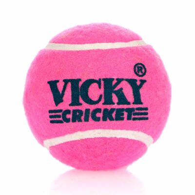 Vicky Cricket Tennis Ball Pink (Light) (Pack of 6)