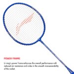 Li-Ning Aluminium Xp-505 Pro - (Strung)+ Full Cover Badminton, Blue