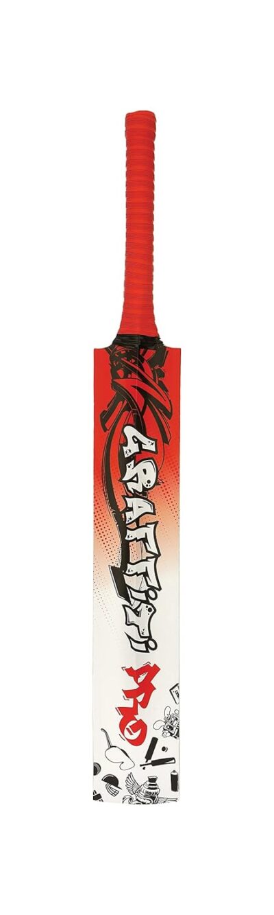 Vicky Graffiti Pro Poplar Willow Cricket bat, Red