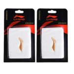 Li-Ning Wrist Band for Badminton/Tennis Players, Set of 2 -White