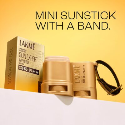 LAKMÉ Sun Expert Invisible Sunstick For All Skin Types Spf 50+ Pa++++ For Uva/B,No White Cast,On The Go Protection 8G