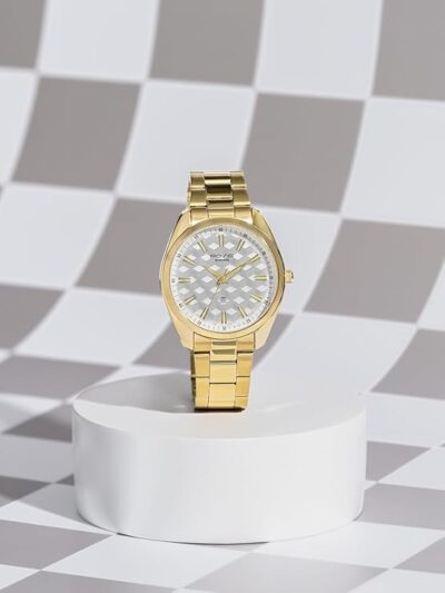 Sonata Crisscross Quartz Silver Round Dial Men's Watch | Stainless Steel Material | Multi Color Band - SP70066YM03