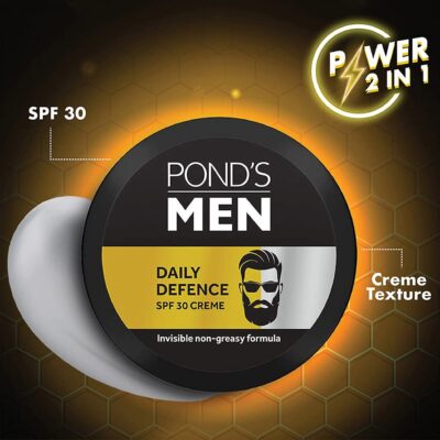 POND's Men Daily Defence Spf 30 Face Crème For Normal Skin, 55 G, Pack Of 1