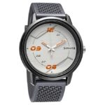 Sonata Quartz Analog PU Strap Watch for Men-NS77085PP09W/NT77085PP09W