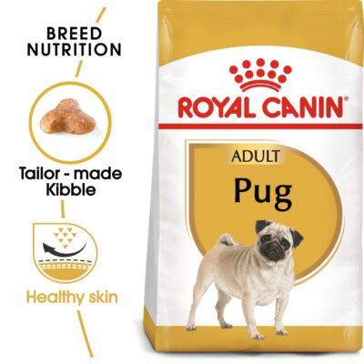 Royal Canin Pug Adult Dog Food, 1.5 Kg, Dry Food, Supports Healthy Skin & Ideal Weight, Helps to Tone Muscles