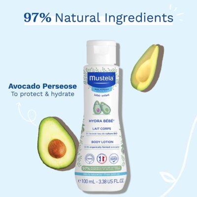 Mustela Hydra Babe Body Lotion 100ml | Baby Moisturizer for Face & Body | Baby Body Lotion for Newborns 0–5 Years | Baby Lotion for Summer | Ideal for Normal Skin