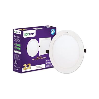 EcoLink 22W Round Ceiling Downlighter (Warm White,Pack of 1)